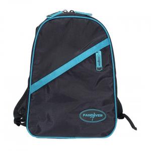 Backpack Black Turquoise Trim