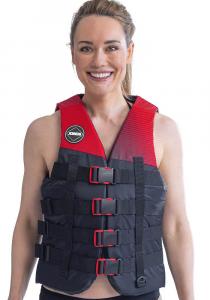 4 Buckle Vest Red