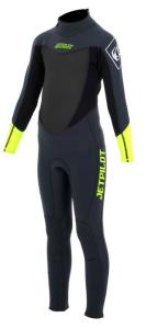 Cause 3/2mm Fullsuit Youth Charcoal/Yellow