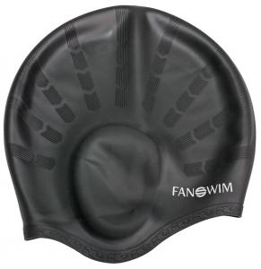 Swimming Cap Ear Protect Black