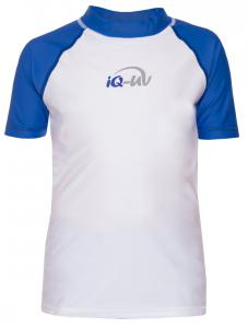 Kids UV 300 Shirt S/S White Blue 