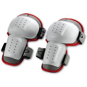 Knee Guards White/Red