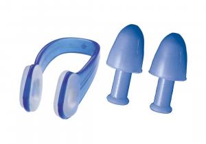 Nose Clip Ear Plugs Kit Blue