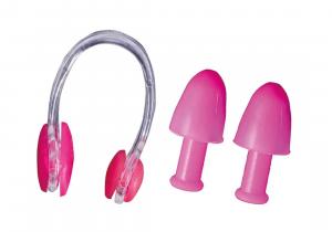 Nose Clip Ear Plugs Kit Pink
