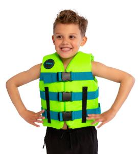 Nylon Life Vest Kids Lime Green