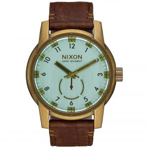 Patriot Leather Brass/Green Crystal/Brown