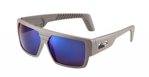 Rock Matt Grey PC Polarized Blue Mirror Smoke