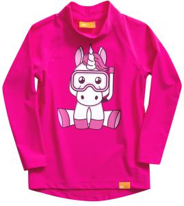 UV Shirt Unicorn Girls L/S Pink